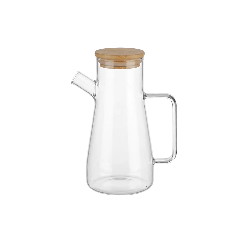Glass 750ml Serving Jug with Wooden Lid