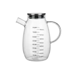 Glass 850ml Serving Jug with Stainless Lid