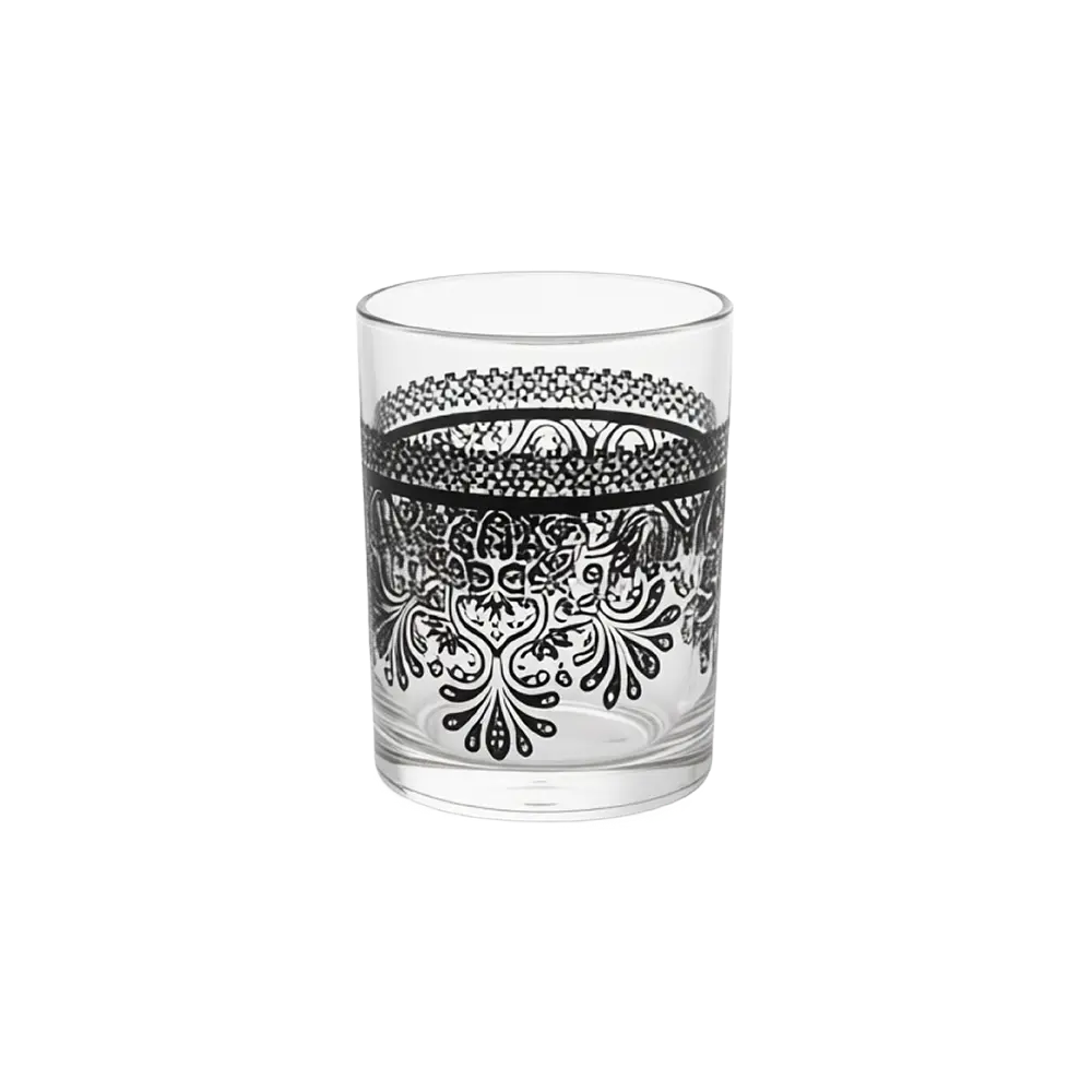 Glass-Oriental-Pattern-12pcs-Cups-Set Glass Oriental Pattern 12pcs Cups Set