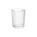 Glass Ribbed Design 6pcs Juice Cups Set