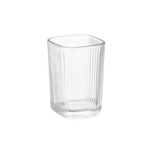 Glass Ribbed Design 6pcs Juice Cups Set