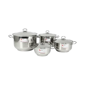 Hascevher 8pcs Stainless Steel Big Cookware Set