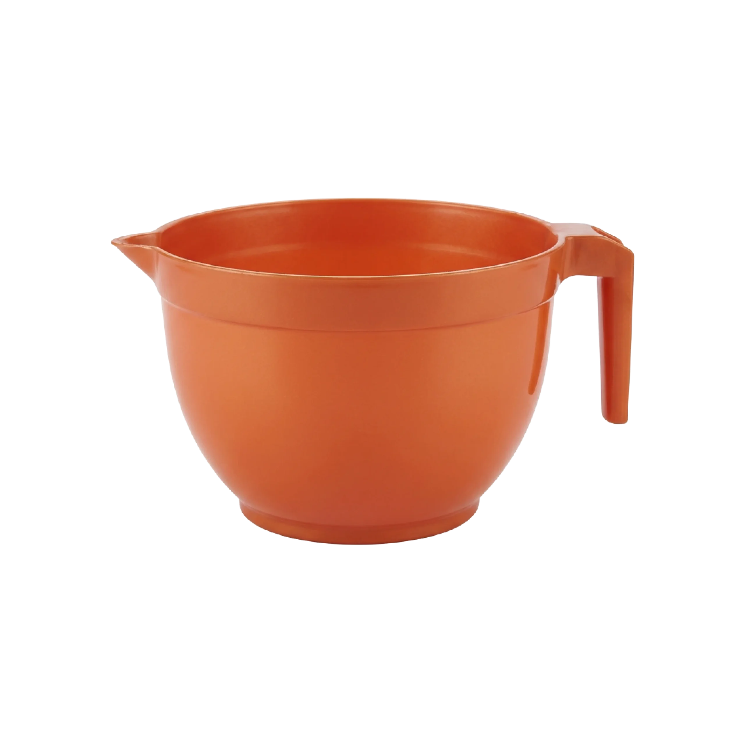 HobbyLife 3L Orange Mixing Bowl with Handle & Silicone Base