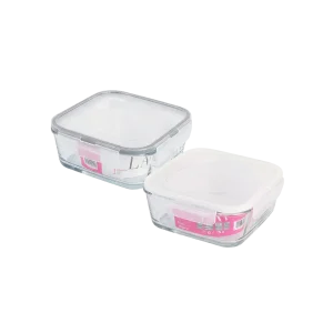 Lav Fresco Glass Food Container with Locked Lid 1.15L Professional Storageware in Lebanon