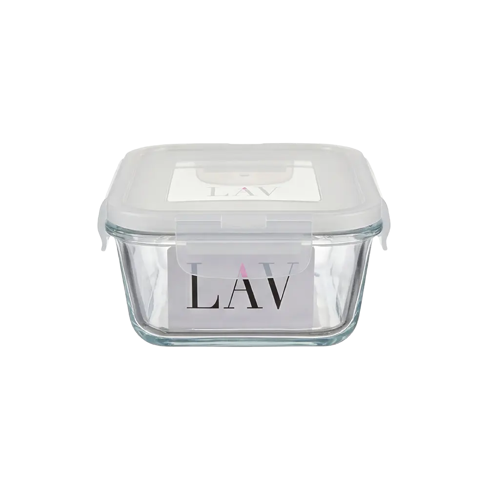 Lav Fresco Glass Food Container with Locked Lid 800ml Professional Storageware in Lebanon2