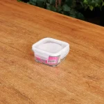 Lav Fresco Glass Food Container with White Locked Lid 375ml Professional Storageware in Lebanon1