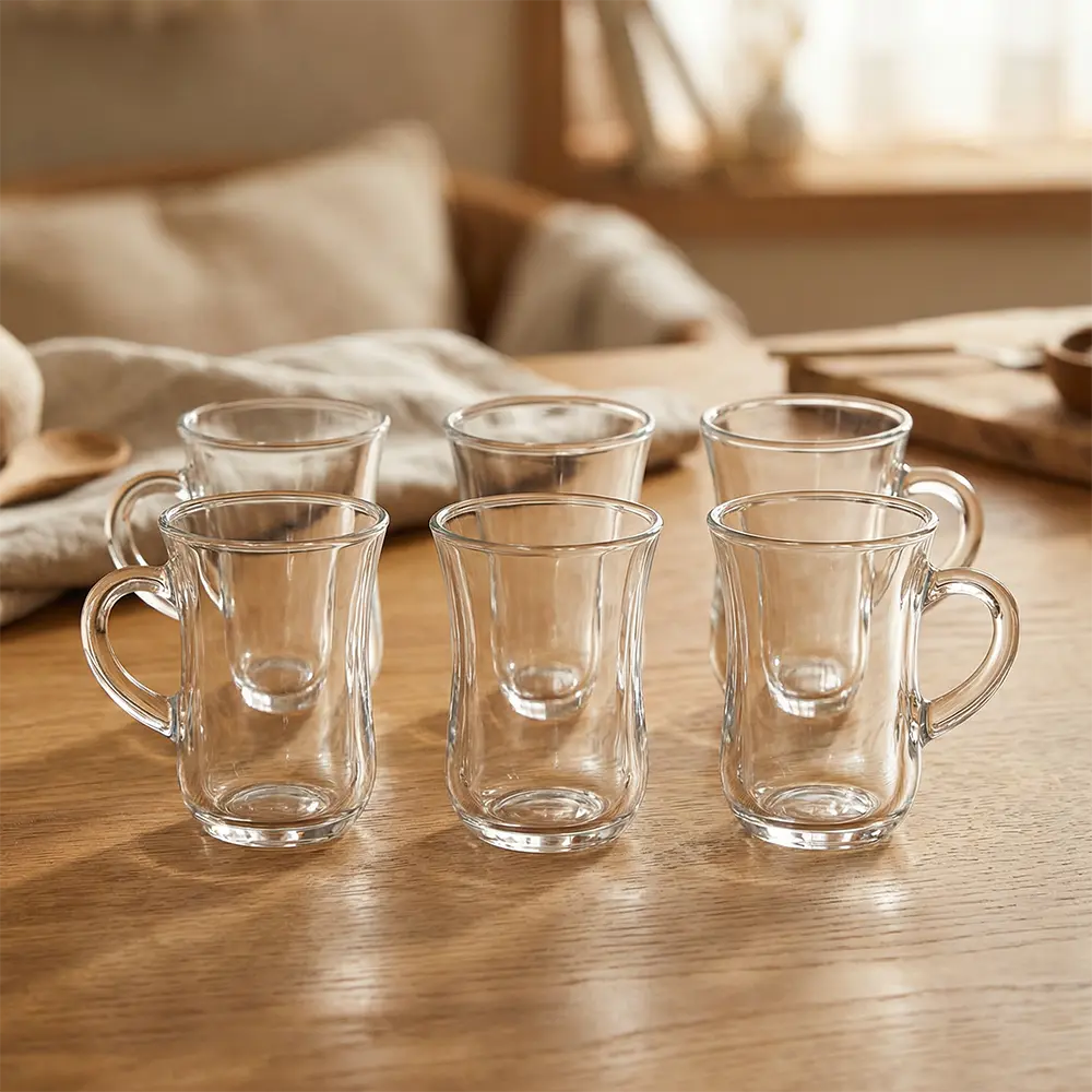 Lav Yudum Glass 6pcs Tea Cups Set 95ml1