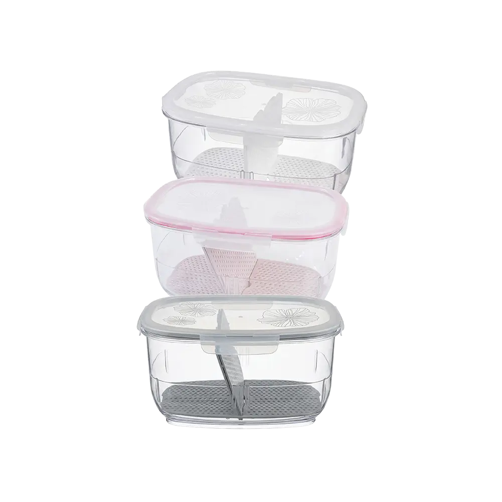 Limon-Plexi-Fridge-Fruits-Container-with-Strainer-4.2L-(Grey,White,Pink)-Professional-Kitchenware-in-Lebanon Limon Plexi Fridge Fruits Container with Strainer 4.2L (Grey,White,Pink) Professional Kitchenware in Lebanon