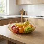 Luxury-Gold-32.5cm-Metal-Serving-Basket-with-Handle2 Luxury Gold 32.5cm Metal Serving Basket with Handle2