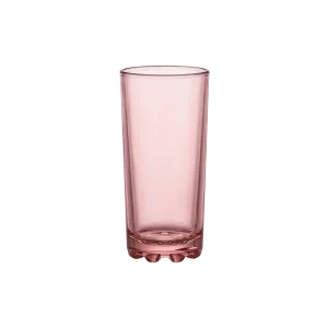 Mirage 300ml Pink Glass Cups 3Pcs Set