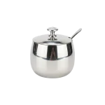 Mirror-Finish-Stainless-Steel-300ml-Sugar-Bowl-with-Spoon Mirror Finish Stainless Steel 300ml Sugar Bowl with Spoon