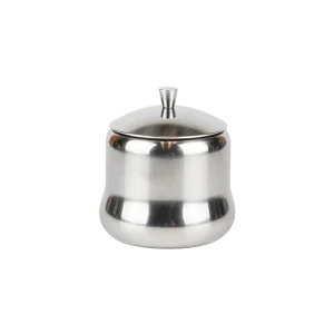 Modern Classic Stainless Steel 300ml Sugar Bowl with Spoon