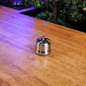 Modern Classic Stainless Steel 300ml Sugar Bowl with Spoon1