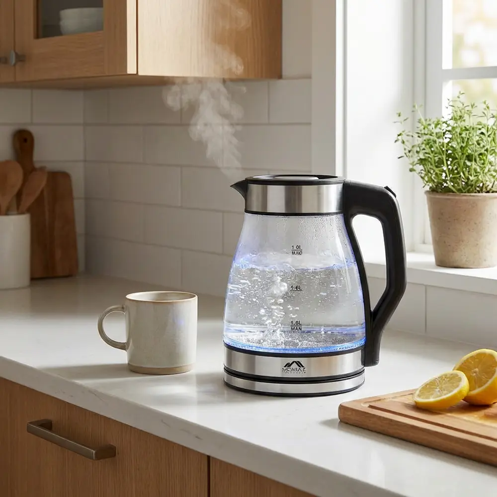 Momaz 1.5L Glass Electric Kettle1