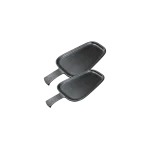 Momaz 13inch 15inch Modern Black Melamine Serving Paddle Plate with Handle