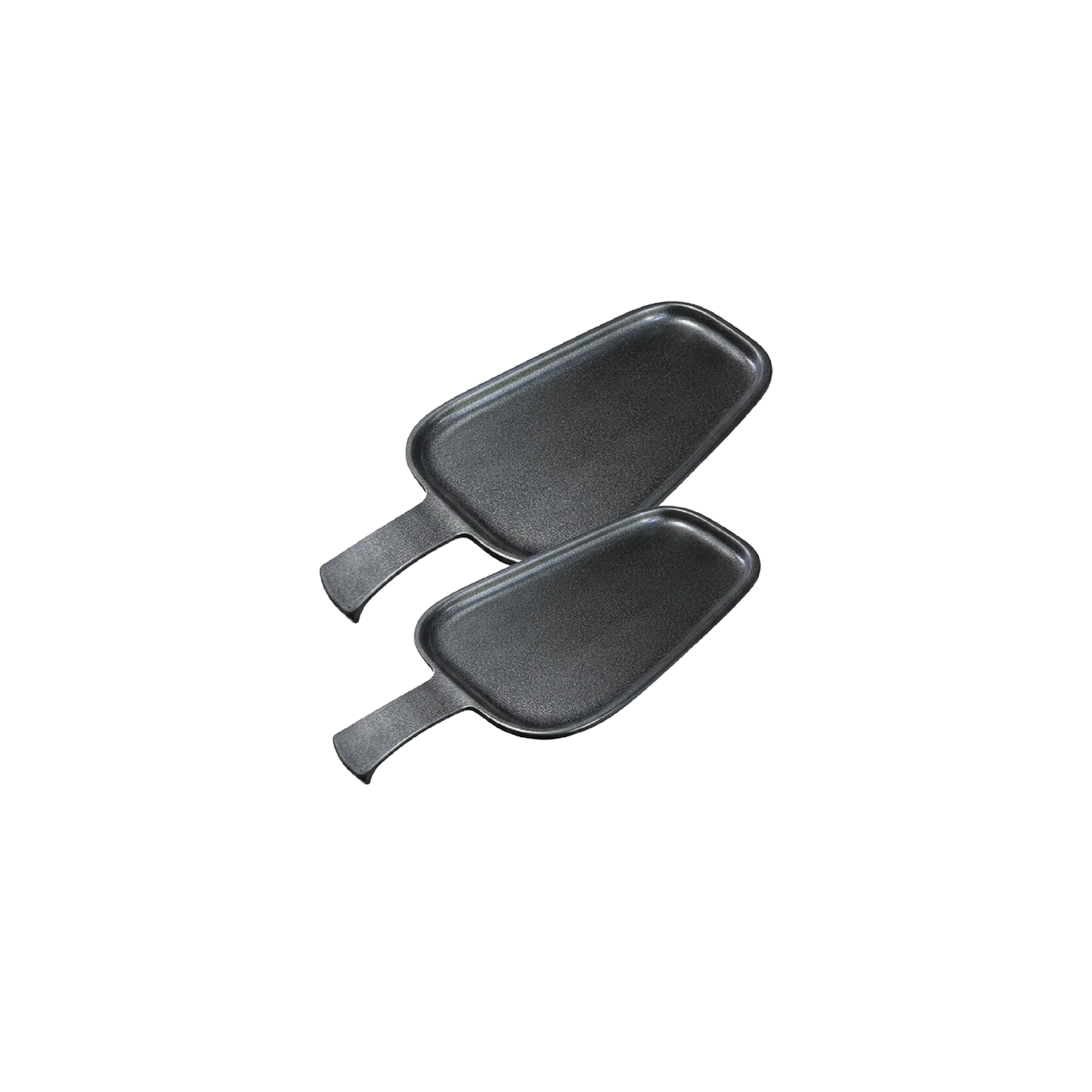 Momaz 13inch 15inch Modern Black Melamine Serving Paddle Plate with Handle