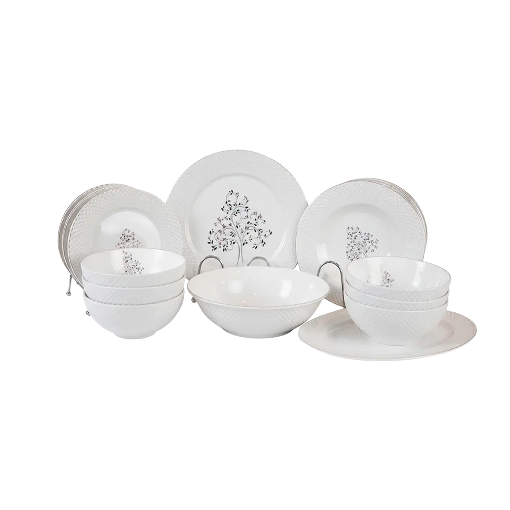 Momaz 26pcs Elegant Tree Pattern Porcelain Dinner Set