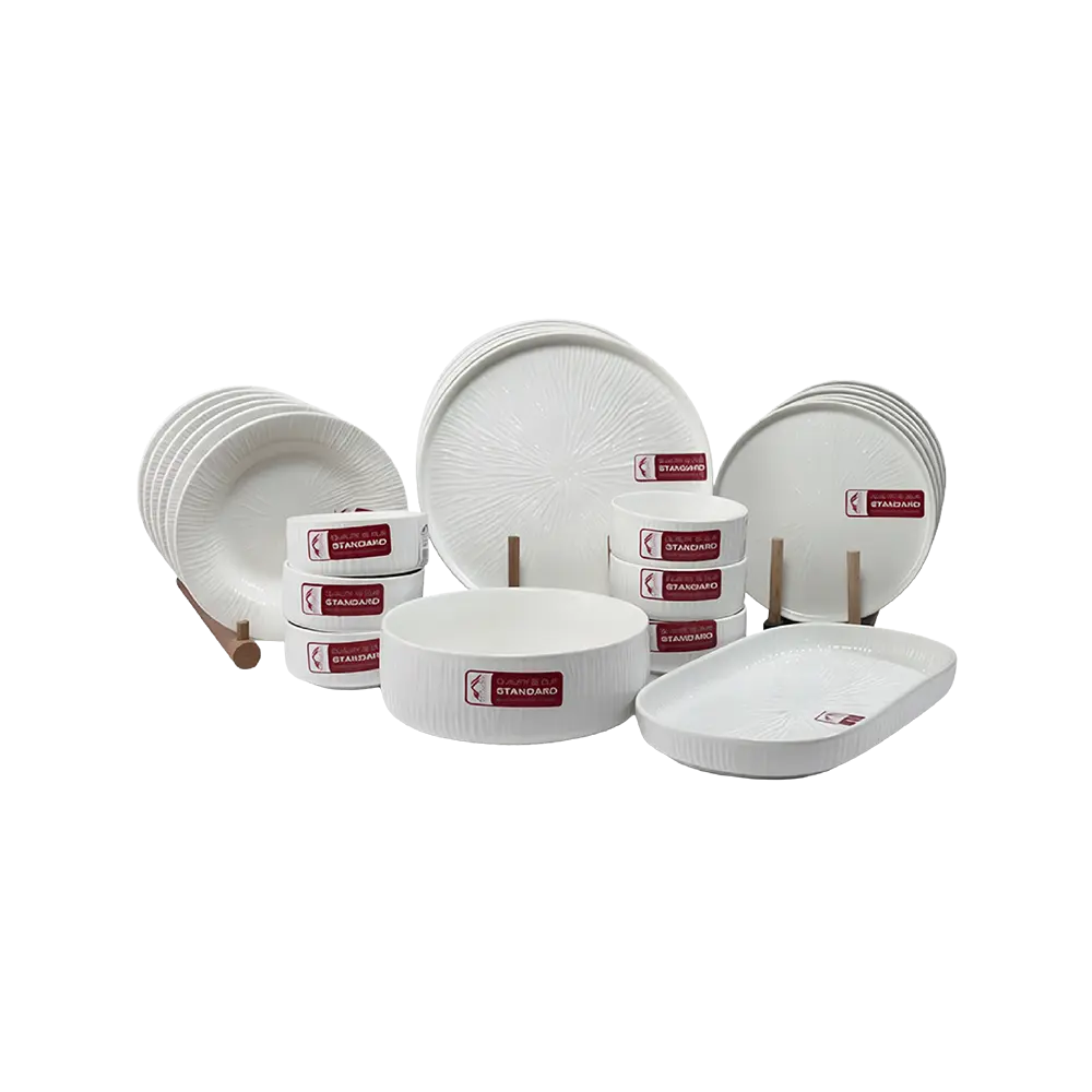 Momaz-26pcs-Patterend-White-Dinner-Set Momaz 26pcs Patterend White Dinner Set