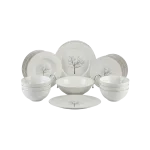 Momaz 26pcs Tree Pattern Porcelain Dinner Set