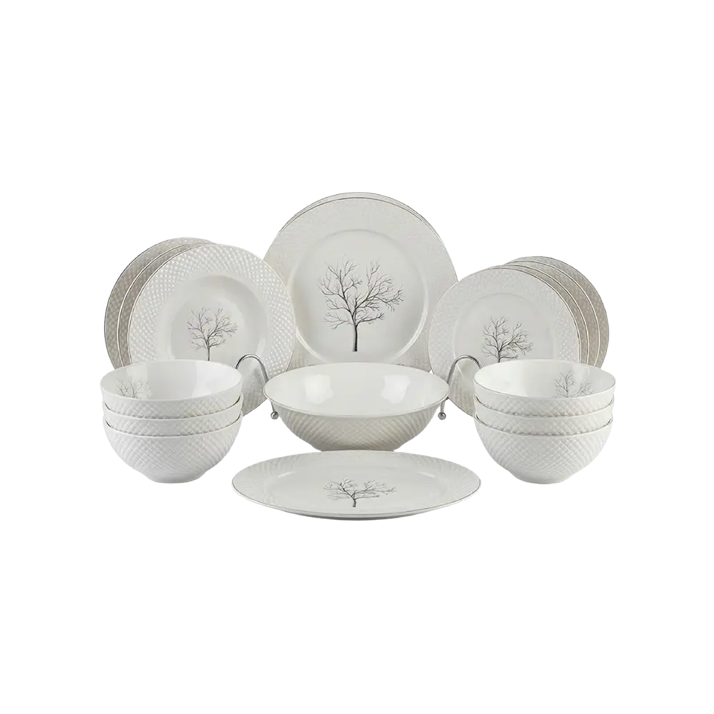 Momaz-26pcs-Tree-Pattern-Porcelain-Dinner-Set Momaz 26pcs Tree Pattern Porcelain Dinner Set