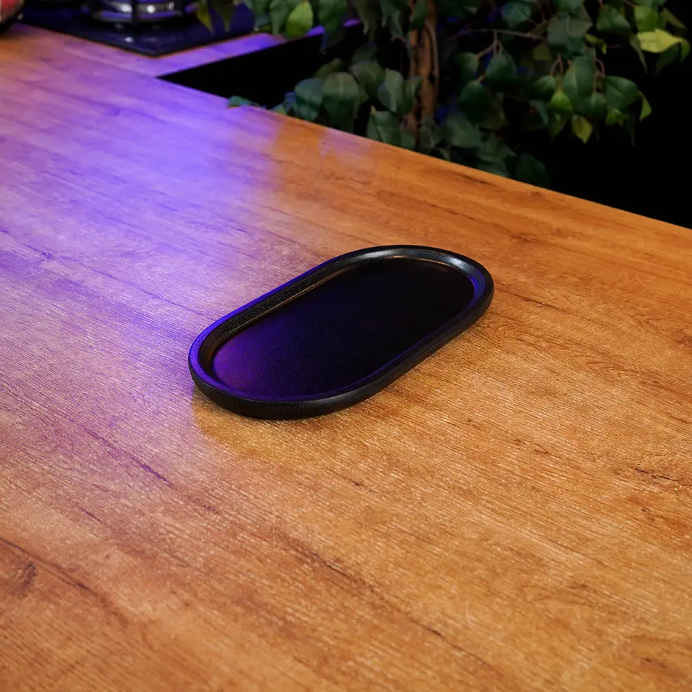 Momaz-31.5x16cm-Elegant-Black-Oval-Melamine-Serving-Plate1 Momaz 31.5x16cm Elegant Black Oval Melamine Serving Plate1