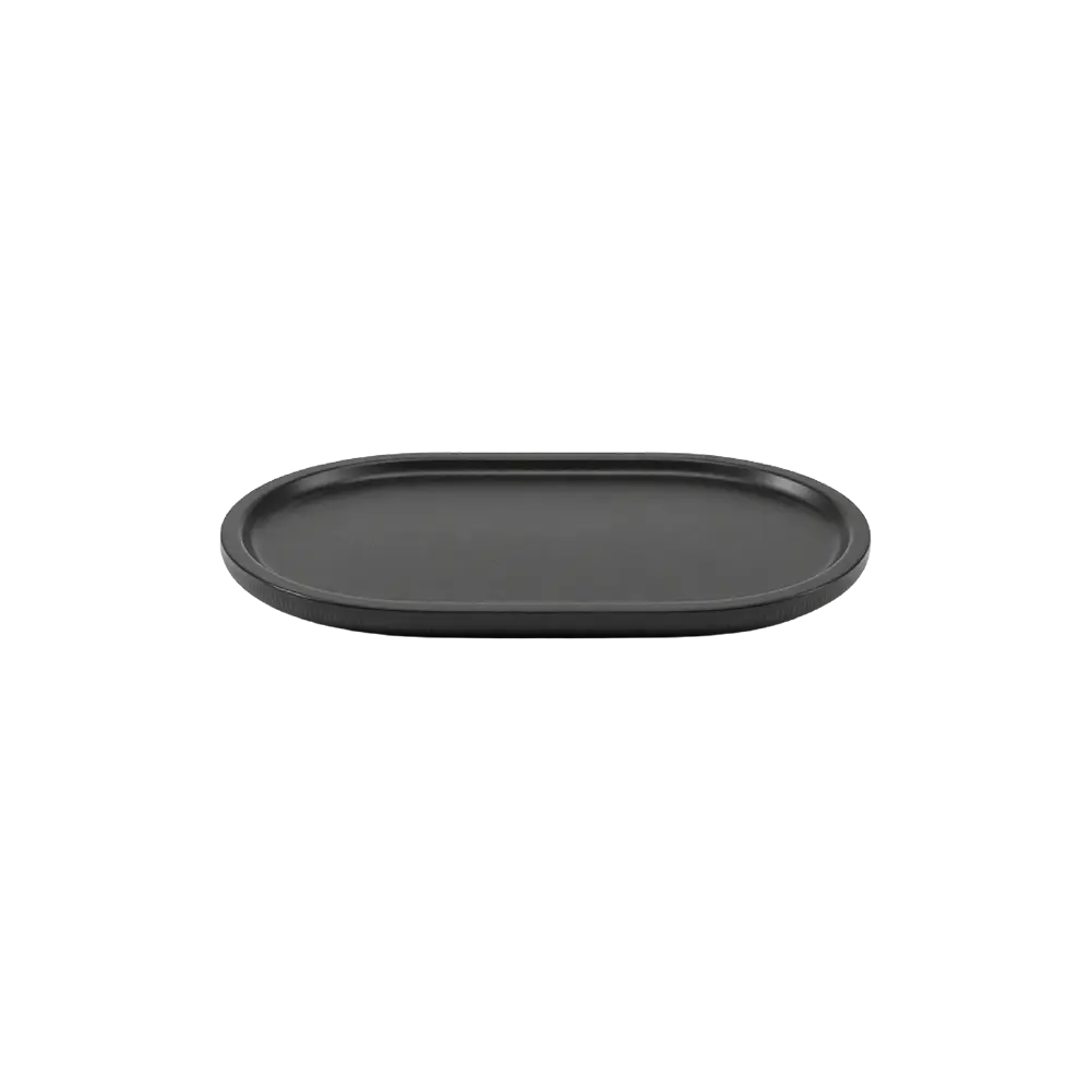 Momaz-31.5x16cm-Elegant-Black-Oval-Melamine-Serving-Plate2 Momaz 31.5x16cm Elegant Black Oval Melamine Serving Plate2