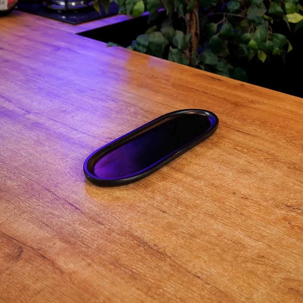 Momaz-34.5x12cm-Elegant-Black-Oval-Melamine-Serving-Plate1 Momaz 34.5x12cm Elegant Black Oval Melamine Serving Plate1