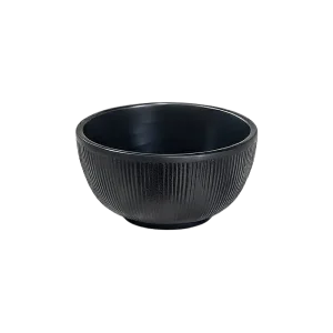 Momaz 4.5inch Black Melamine Deep Round Serving Bowl