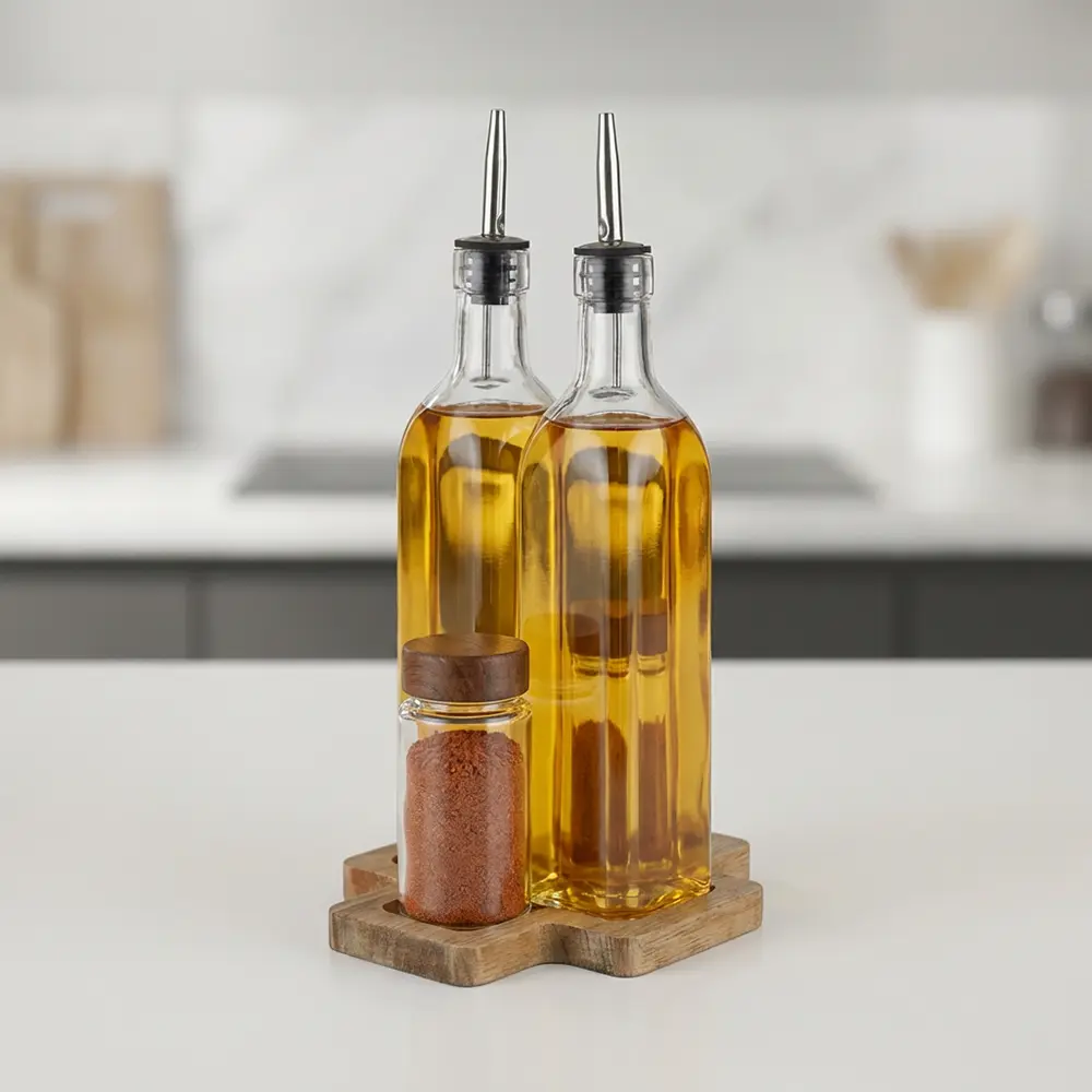 Momaz-Glass-2pcs-Oil-Bottles-with-2pcs-Spice-Jars1 Momaz Glass 2pcs Oil Bottles with 2pcs Spice Jars1