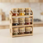 Momaz-Glass-9pcs-Spice-Jar-Set-with-Bamboo-Rack1 Momaz Glass 9pcs Spice Jar Set with Bamboo Rack1