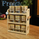 Momaz-Glass-9pcs-Spice-Jar-Set-with-Bamboo-Rack2 Momaz Glass 9pcs Spice Jar Set with Bamboo Rack2