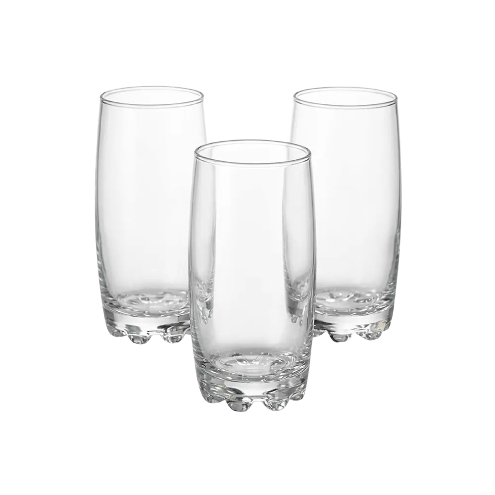 Pasabahce 3pcs Glass Long Cups Set2