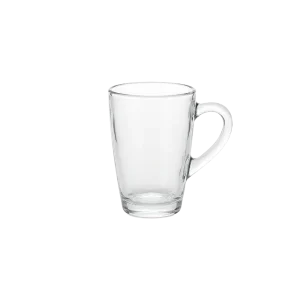 Premium Clear Glass 6pcs Tea Cups Set with Handle 105ml