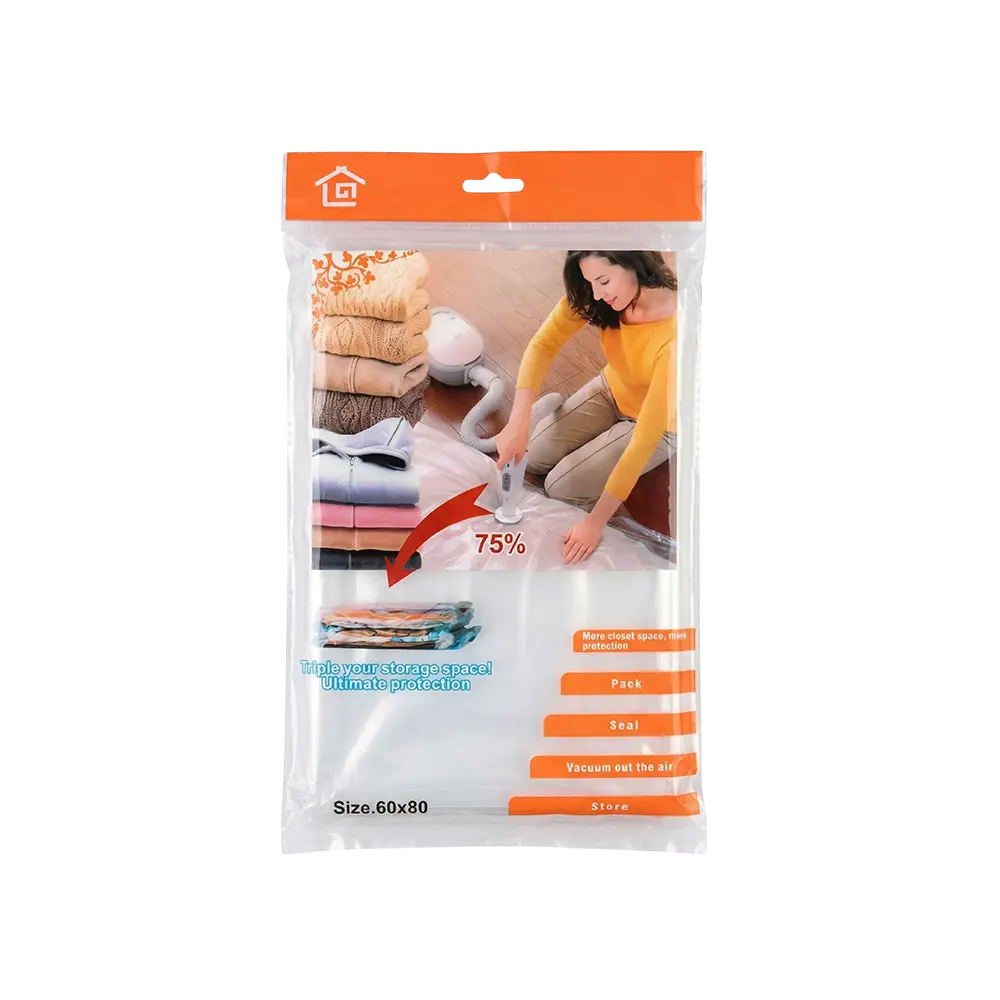 Premium Vacuum-Seal Storage Packing Bag Multi Sizes (50x60cm, 60x80cm, 70x100cm, 80x110cm,90x120cm)-Space Saving Organizer 3