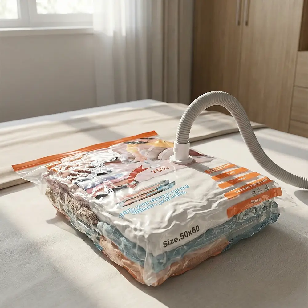 Premium Vacuum Seal Storage Packing Bag Multi Sizes (50x60cm, 60x80cm, 70x100cm, 80x110cm,90x120cm) Space Saving Organizer4