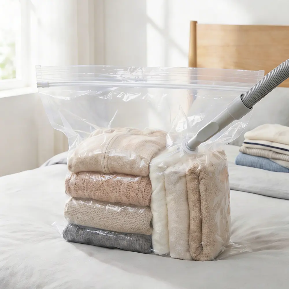 Premium Vacuum Seal Storage Packing Bag Multi Sizes (50x60cm, 60x80cm, 70x100cm, 80x110cm,90x120cm) Space Saving Organizer5