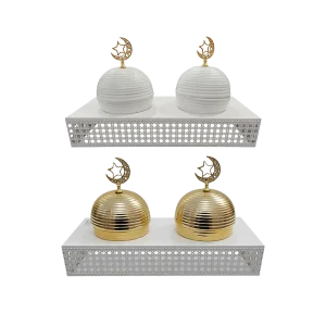 Ramadan Metal Dome Design Serving Set