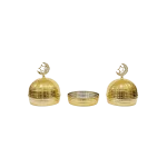 Ramadan-Metal-Gold-Dome-Design-3-Bowls-Serving-Set2 Ramadan Metal Gold Dome Design 3 Bowls Serving Set2