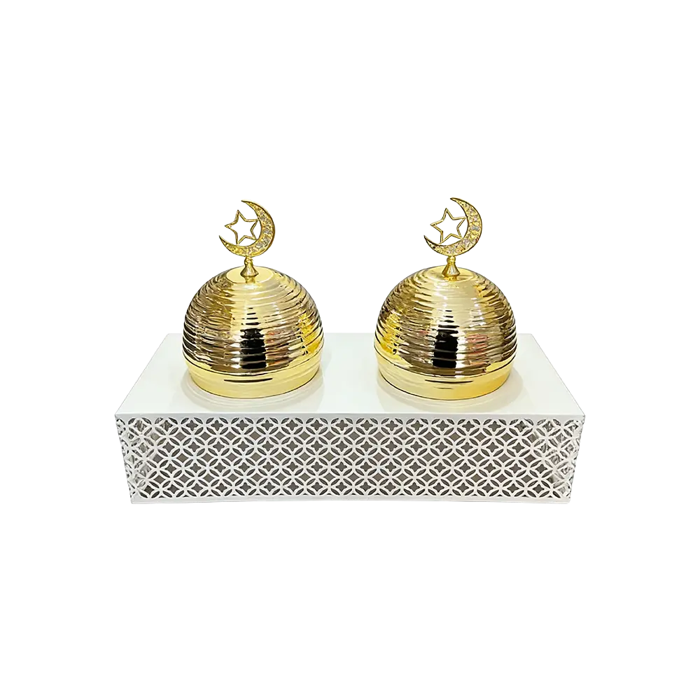 Ramadan-Metal-Gold-Dome-Design-Serving-Set Ramadan Metal Gold Dome Design Serving Set