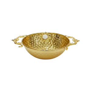 Ramadan Metal Gold Serving Bowl