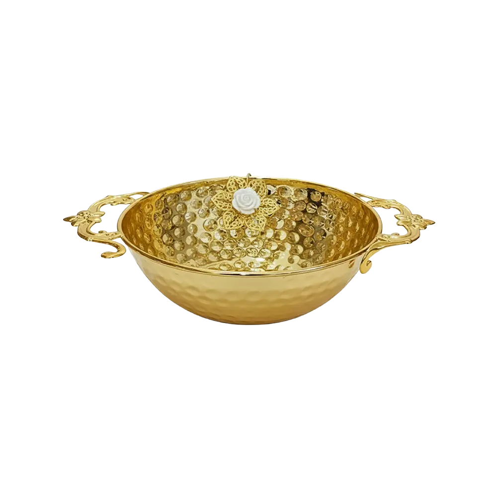 Ramadan-Metal-Gold-Serving-Bowl Ramadan Metal Gold Serving Bowl