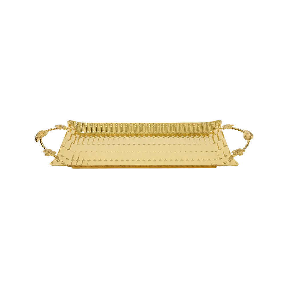 Ramadan-Metal-Rectangular-Gold-Serving-Tray Ramadan Metal Rectangular Gold Serving Tray