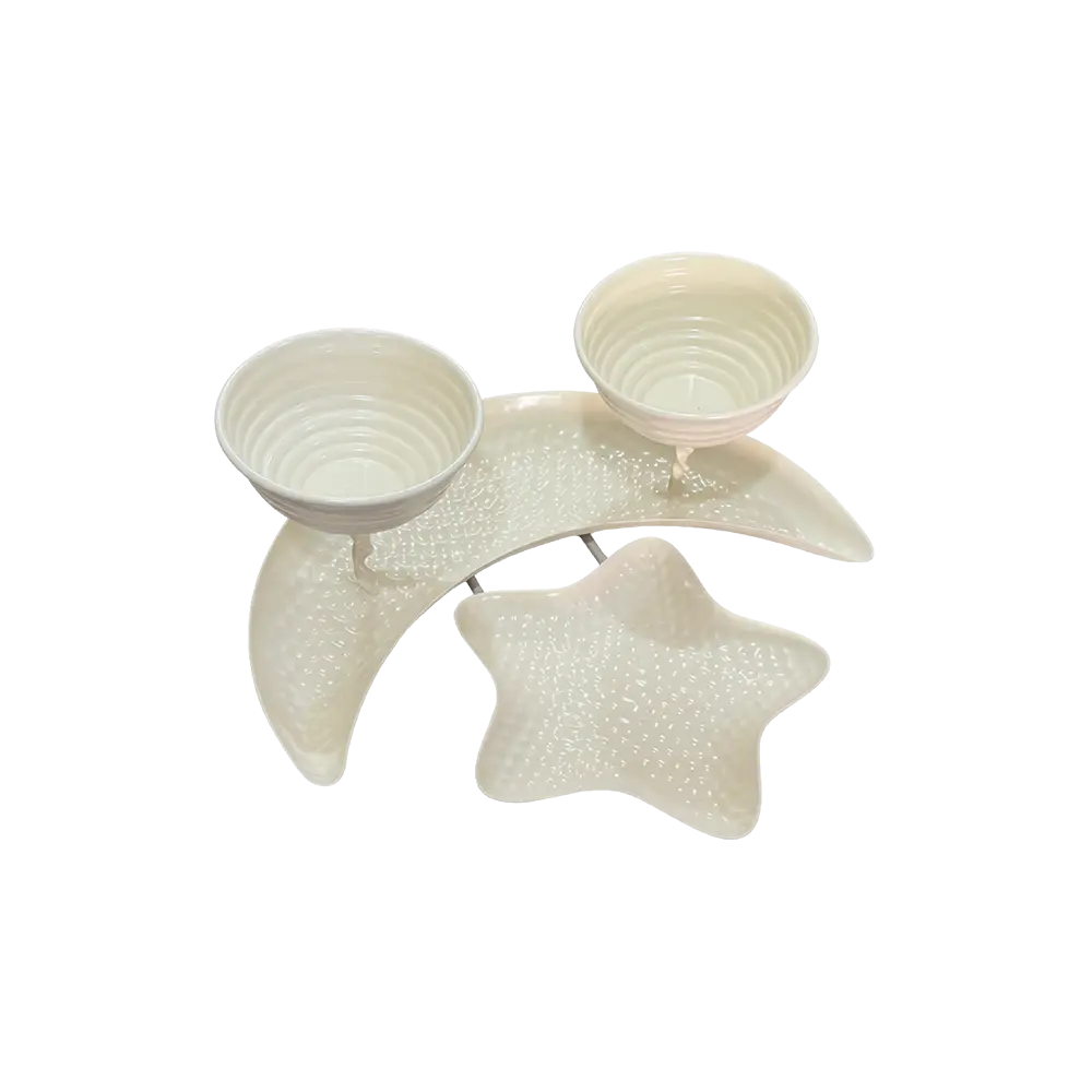Ramadan-Porcelain-Moon-&-Star-Dual-Bowl-Serving-Set Ramadan Porcelain Moon & Star Dual Bowl Serving Set