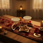 Ramadan-Porcelain-Moon-&-Star-Dual-Bowl-Serving-Set1 Ramadan Porcelain Moon & Star Dual Bowl Serving Set1