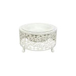 Ramadan White Arabic Pattern Serving Bowl with Design Lid2