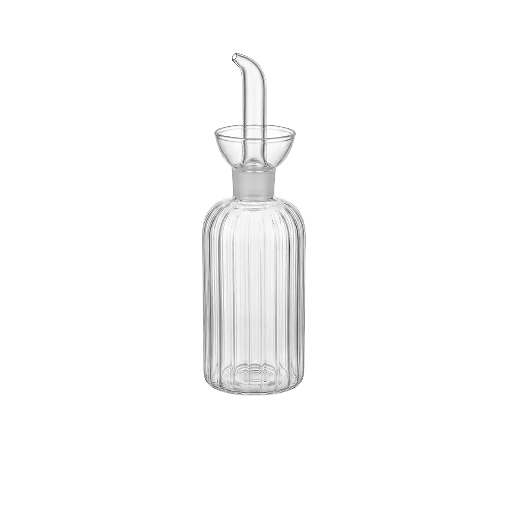 Ribbed-Glass-300ml-Oil-Bottle-with-Precision-Spout Ribbed Glass 300ml Oil Bottle with Precision Spout