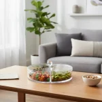 Round Clear Plexi Organizer Box 4 Compartments1