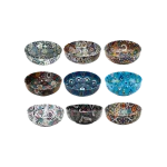 Round Metal Mini Bowl 9.5cm Decorated