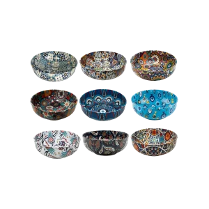 Round Metal Mini Bowl 9.5cm Decorated