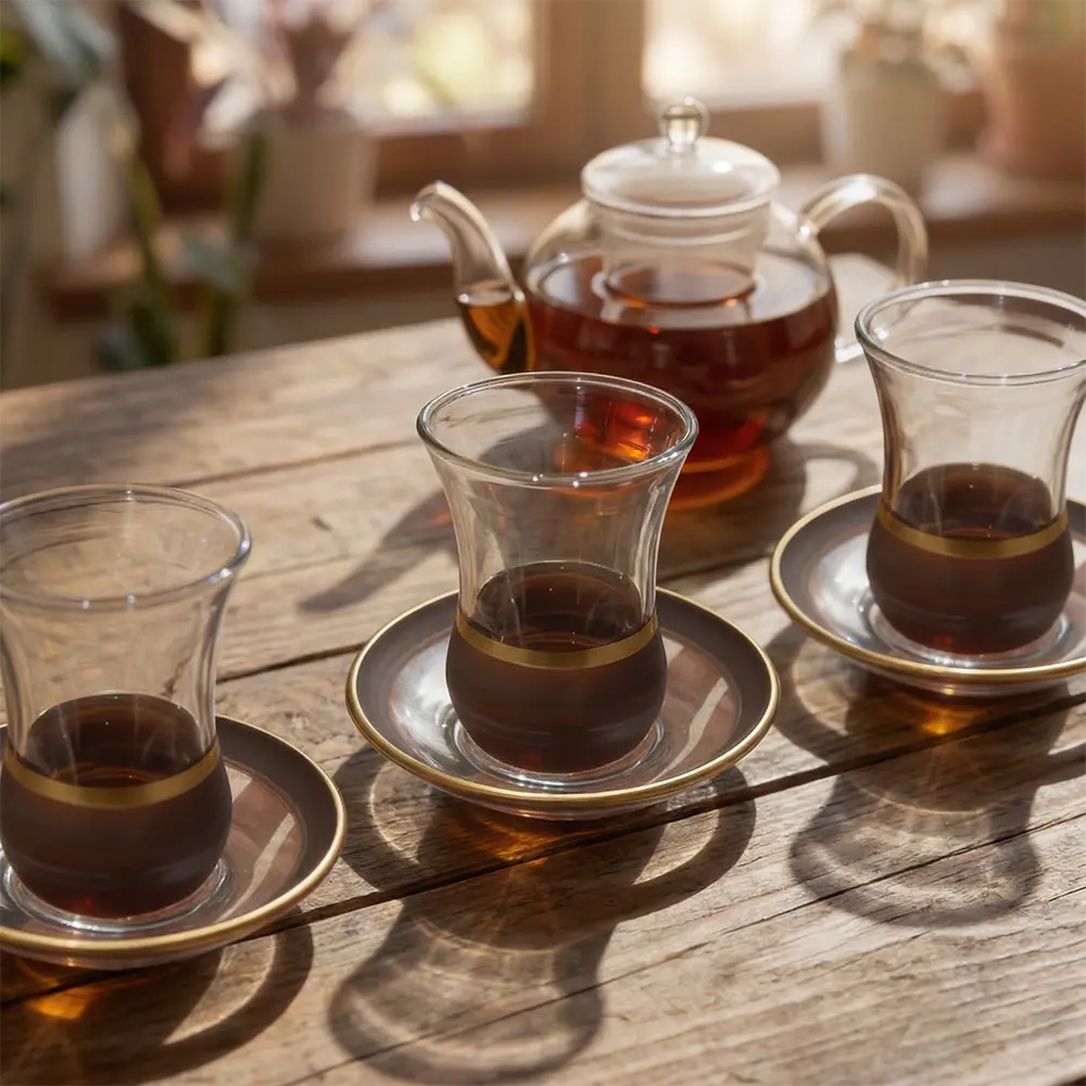 Viena-Glass-Gold-Band-Design-3pcs-Tea-Cups-&-Saucer-Set-120ml1 Viena Glass Gold Band Design 3pcs Tea Cups & Saucer Set 120ml1